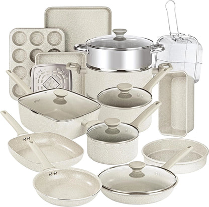 Granitestone Diamond Desert 20 Piece Cookware Set