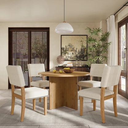 Modern 5-Piece Round Dinette Table Set