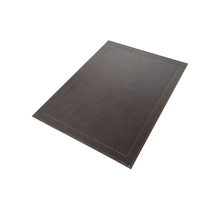 Classic Luxe Placemat Faux Leather: Black Onyx