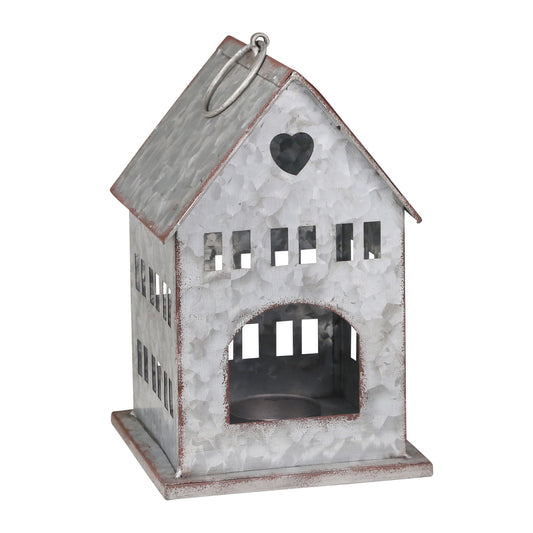 TIN 9" BIRD HOUSE LANTERN