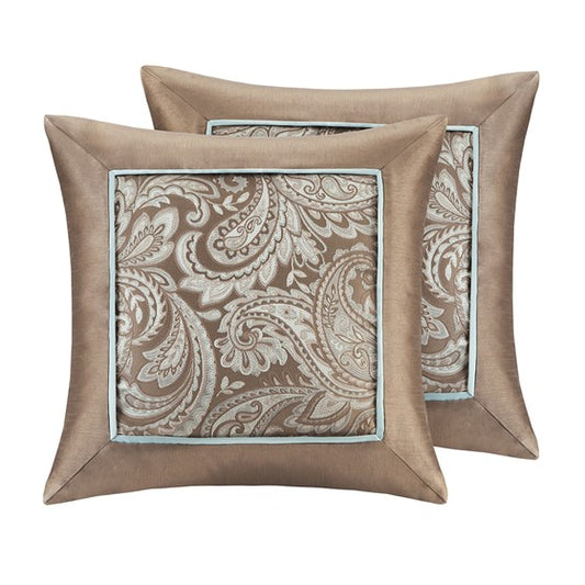 Aubrey Jacquard Square Pillow Pair