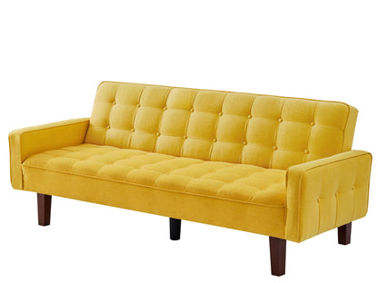 Solid Color Tufetd Sofa Save Space for Living Room